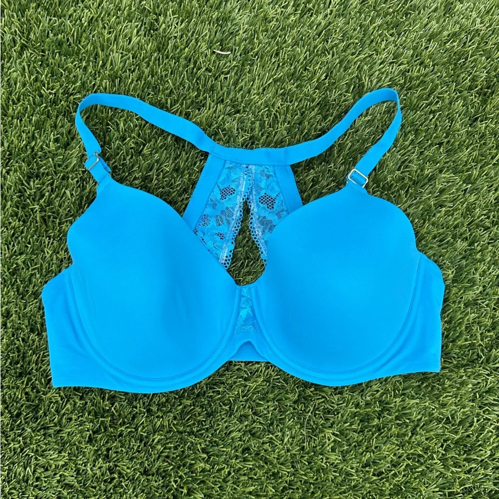 Soma Bright Blue Lace Bra Size 40DD - Picture 1 of 5